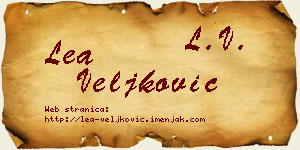 Lea Veljković vizit kartica